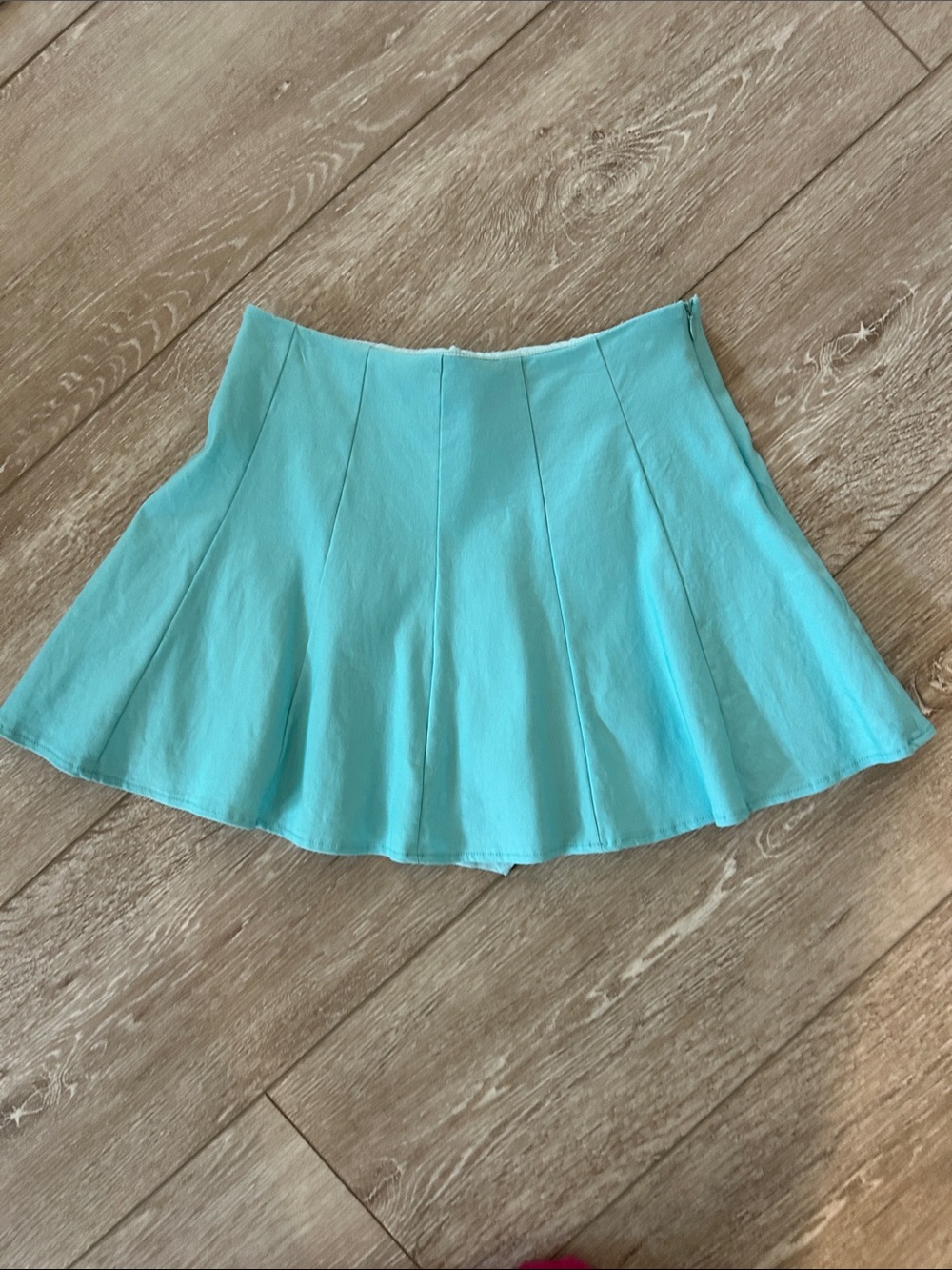 Mustard Seed - Aqua/Teal Flared Mini Skirt. NEVER WORN!